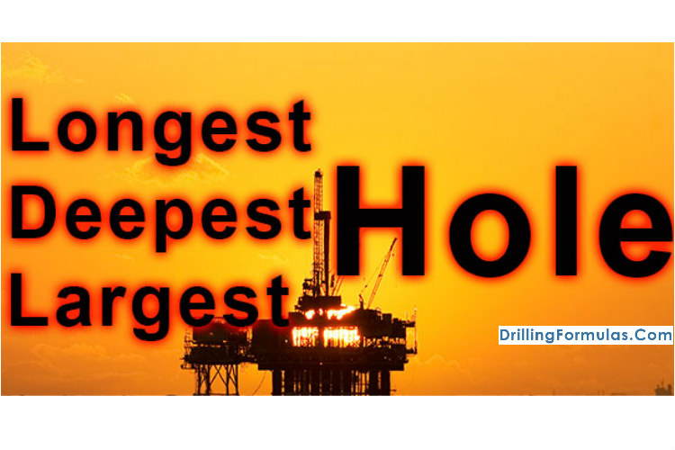 What is the longest, deepest and largest hole ever drilled on earth?‎