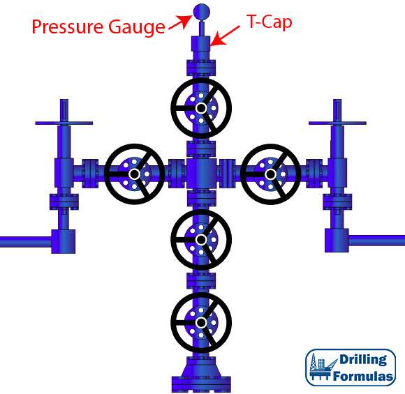 Figure 9 - T-Cap and Pressure Gauge