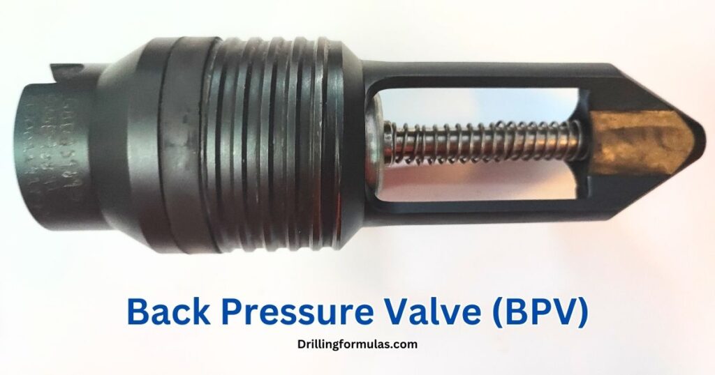 Back Pressure Valve (BPV)
